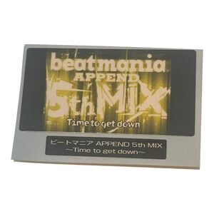 Sony PlayStation 1 PS1 Beatmania Append 5th Mix Konami Memory Card Sticker